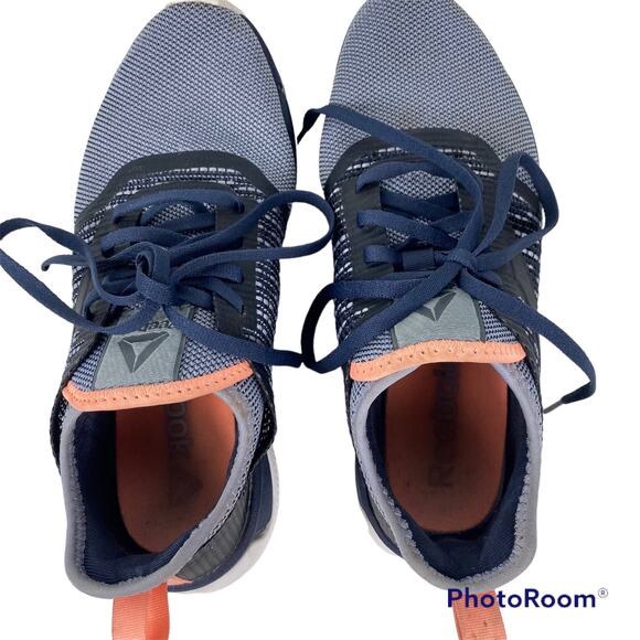 Reebok Print Run 3.0 Sneakers Running Shoes Navy Blue Womens Sz 7 Athletic - Picture 5 of 15